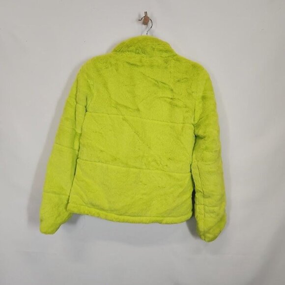 Love83‎ Faux Fur Jacket in Lim Green - Size Medium - Picture 4 of 9